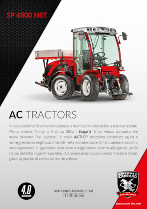4WD Tractors Carraro SP 4800