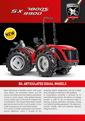 Traktörler 4wd Carraro SX 9900