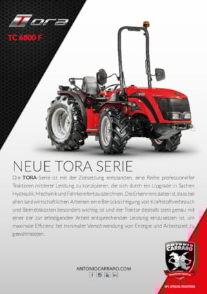 4WD Tractors Carraro TC 6800 F Tora
