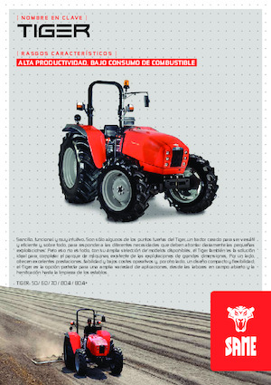 Traktörler 4wd SAME Tiger 80.4+