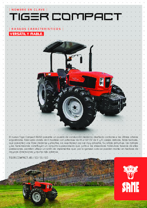 4WD Tractors SAME Tiger Compact 60