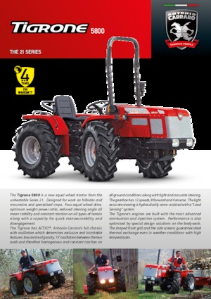 4WD Tractors Carraro Tigrone 5800