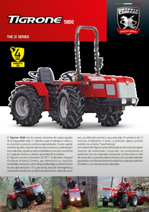 Traktörler 4wd Carraro Tigrone 5800
