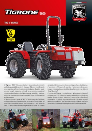 4WD Tractors Carraro Tigrone 5800