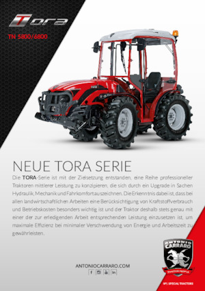 Traktörler 4wd Carraro TN 5800 Tora