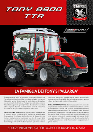 Traktörler 4wd Carraro Tony 8900 TTR