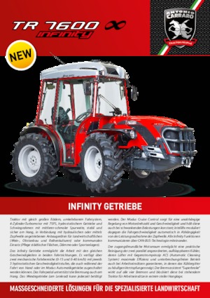 4WD Tractors Carraro TR 7600 Infinity