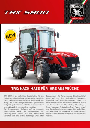 Traktörler 4wd Carraro TRX 5800