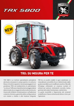 4WD Tractors Carraro TRX 5800