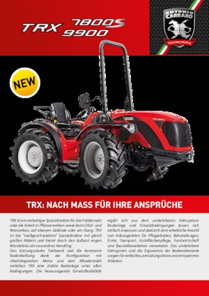 4WD Tractors Carraro TRX 9900