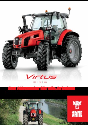 4WD Tractors SAME Virtus 140 