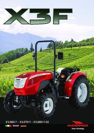 Traktörler 4wd McCormick X3.070F