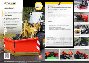 Adjustable Snowploughs Adler V 270