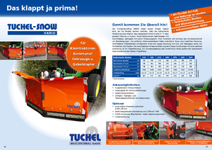 Ayarlanabilir kar çerçeveleri Tuchel Vario 270