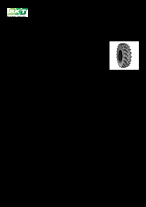 Agriculture tires BKT MP 567 10.0/75 - 15.3