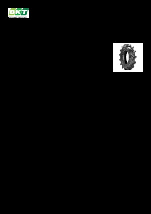 Agriculture tires BKT TR 126 7 - 14