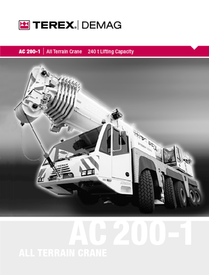 All-terrain Cranes Terex-Demag AC 200-1 (10x8x8)