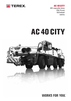 All-terrain Cranes Terex-Demag AC 40 City (6x4x6)