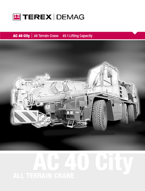All-terrain Cranes Terex-Demag AC 40 City (6x4x6)