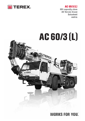 All-terrain Cranes Terex-Demag AC 60/3 L (6x6x6)