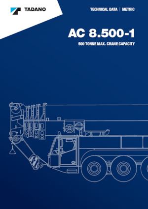 All-terrain Cranes Tadano AC 8.500-1