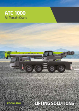 All-terrain Cranes Zoomlion ATC 1000