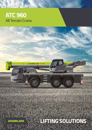 All-terrain Cranes Zoomlion ATC 960