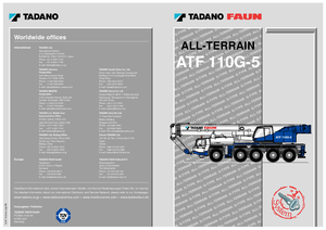 All-terrain Cranes Tadano ATF110G-5 