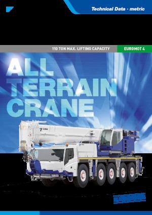 All-terrain Cranes Tadano ATF 110G-5 