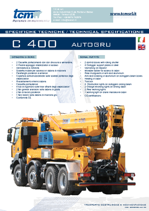 All-terrain Cranes tcm C 400.26 (6x4x4)