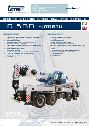 All-terrain Cranes tcm C 500  (6x4x4)