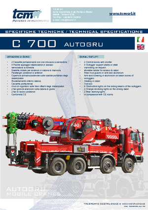 All-terrain Cranes tcm C 700 (6x4x4)