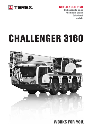 All-terrain Cranes Terex-Demag Challenger 3160 (6x4x6)