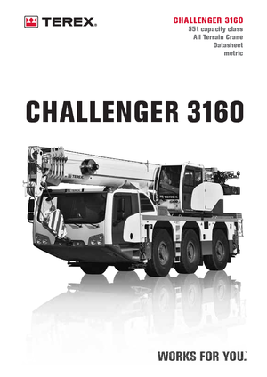 All-terrain Cranes Terex-Demag Challenger 3160 (6x4x6)