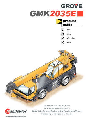 All-terrain Cranes Grove GMK2035E 
