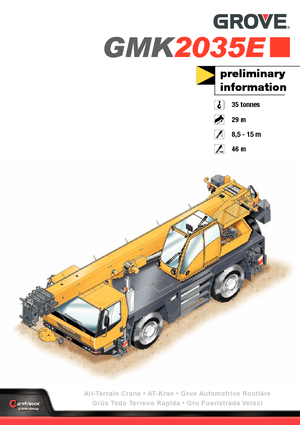 All-terrain Cranes Grove GMK2035E 