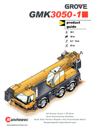 All-terrain Cranes Grove GMK3050-1 