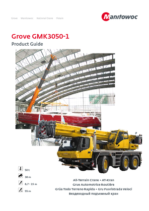All-terrain Cranes Grove GMK3050-1 