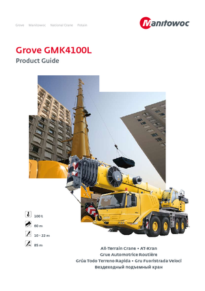 All-terrain Cranes Grove GMK4100L 