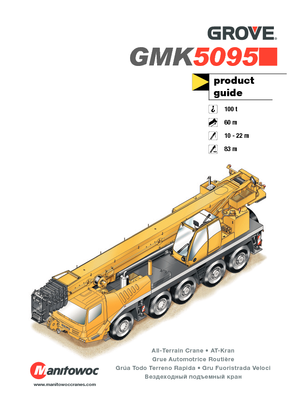All-terrain Cranes Grove GMK5095 