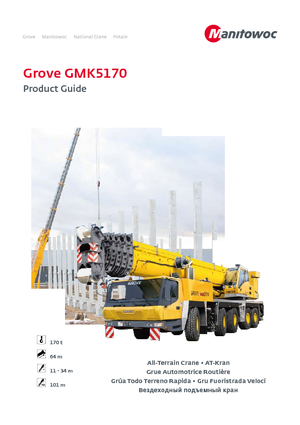 All-terrain Cranes Grove GMK5170-1