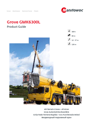 All-terrain Cranes Grove GMK 6300 L (12x6x12)