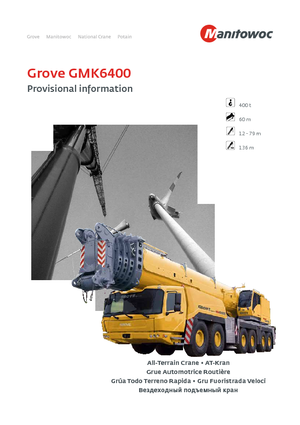 All-terrain Cranes Grove GMK 6400 (12x8x12)