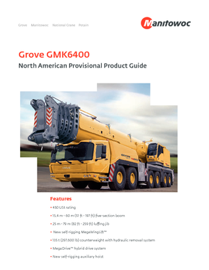 All-terrain Cranes Grove GMK 6400 (12x8x12)