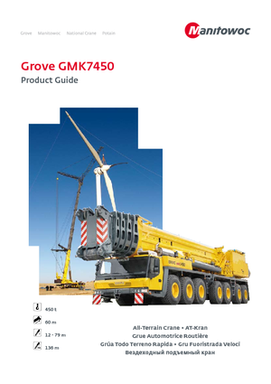 All-terrain Cranes Grove GMK7450 