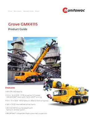 All-terrain Cranes Grove GMK4115