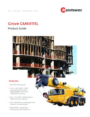 All-terrain Cranes Grove GMK4115L