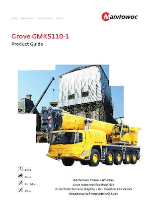 All-terrain Cranes Grove GMK5110-1 