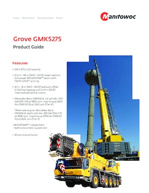 All-terrain Cranes Grove GMK5275
