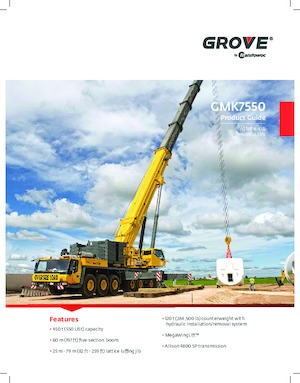 All-terrain Cranes Grove GMK7550